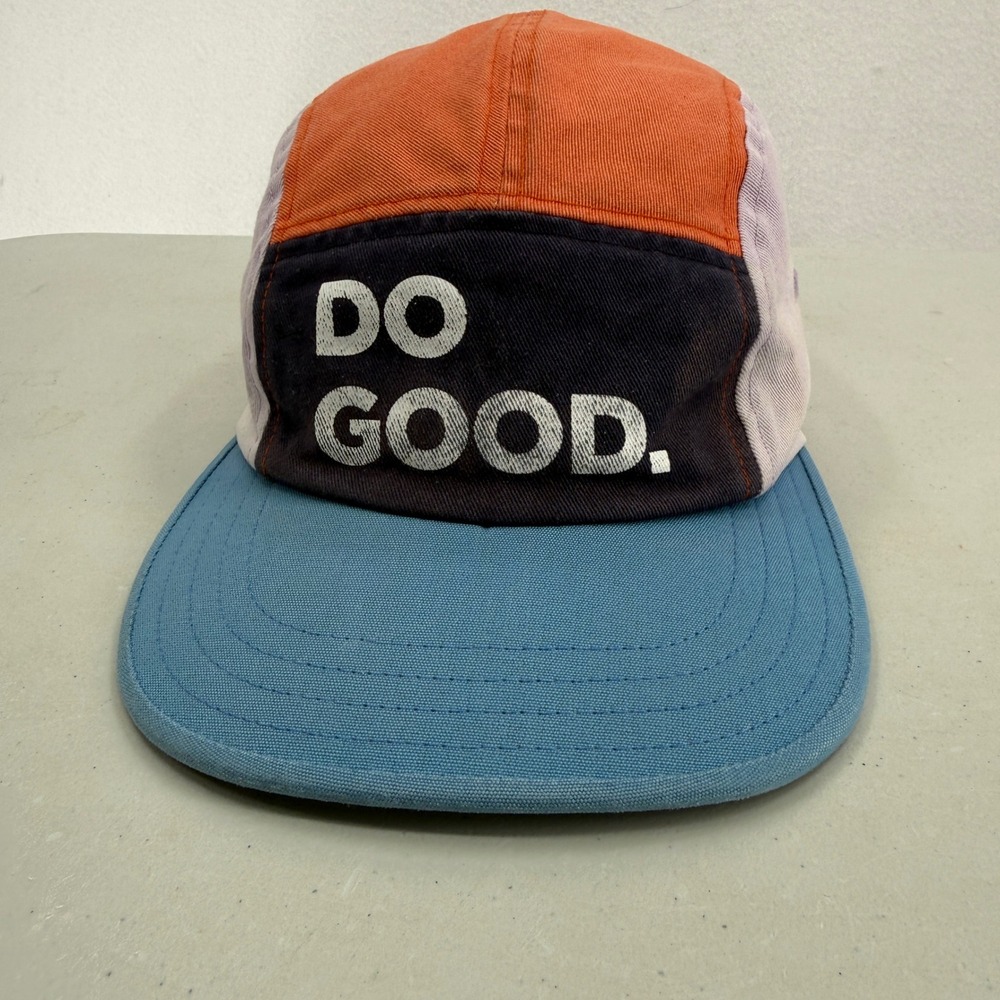 Cotopaxi Do Good 5-Panel Hat Unisex OS Multi Colorblock Cotton Adjustable Cap